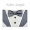 Dog Bandana with Bow Tie - "Gray Tuxedo with Gray Bow Tie" - Extra Small to Large Dog - Slide on Bandana - Over The Collar - AA product 5